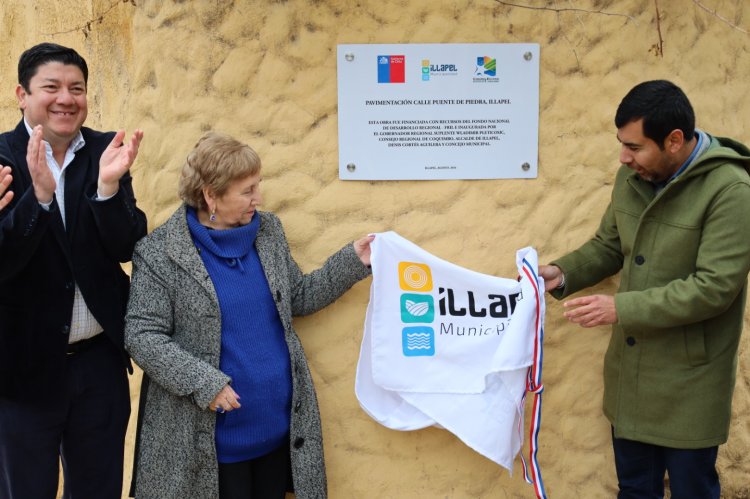 Inauguran calle Puente de Piedra en Illapel: la obra beneficiará a más de cien familias