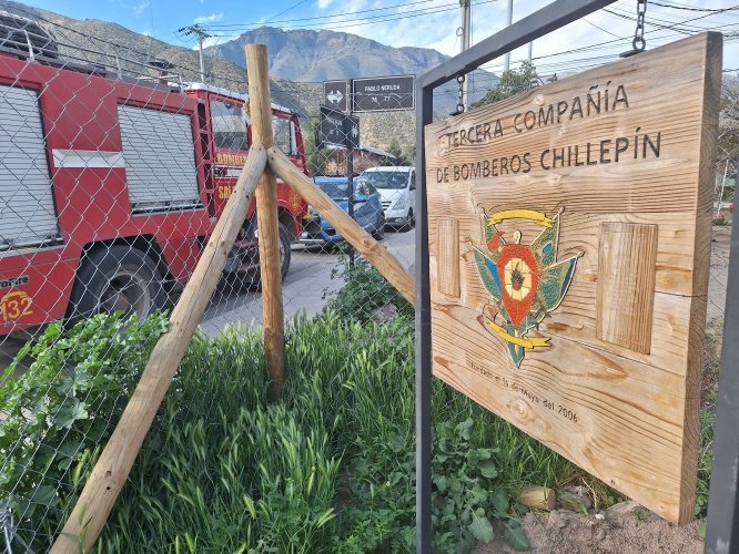 Destacan avance en la reposición del cuartel de Bomberos de Chillepín de Salamanca