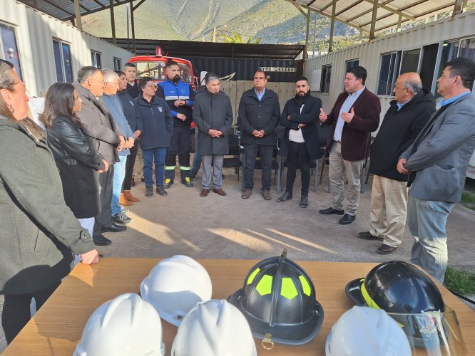 Destacan avance en la reposición del cuartel de Bomberos de Chillepín de Salamanca